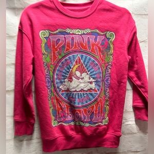 Pink Floyd girls pink sweatshirt size M